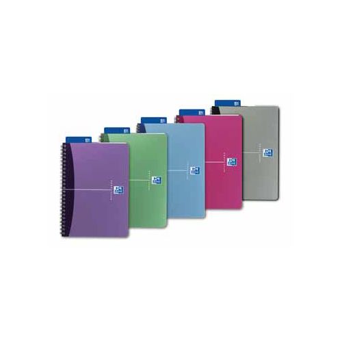 Oxford Oxford Office Urban Mix spiraalschrift, 180 bladzijden, ft A4, gelijnd