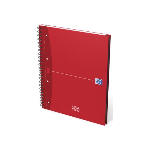 Oxford Oxford Office Essentials European Book, 240 bladzijden, ft A4+, geruit, geassorteerde kleuren