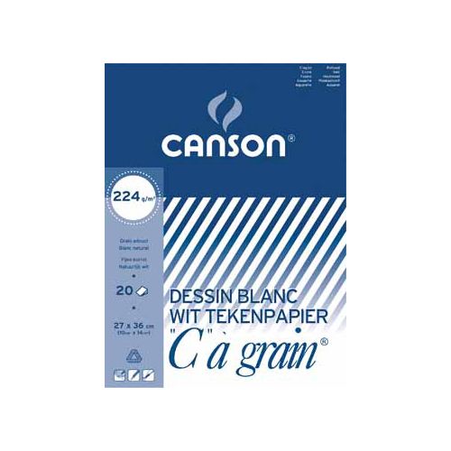 Canson Canson Tekenblok "C" à grain 224 g/m², ft 27 x 36 cm