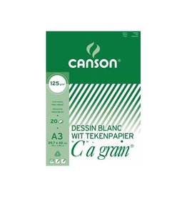 Canson Canson Tekenblok "C" à grain 125 g/m², ft 29,7 x 42 cm (A3)