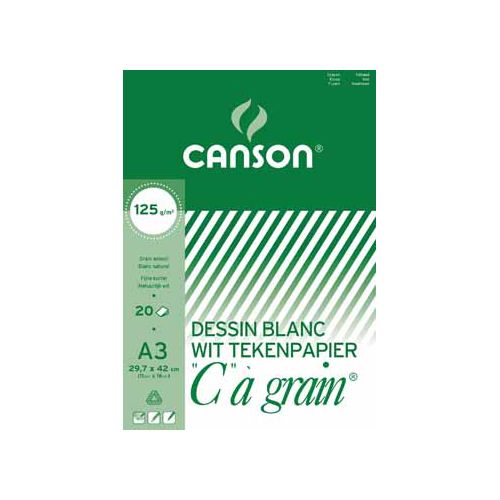 Canson Canson Tekenblok "C" à grain 125 g/m², (A3)
