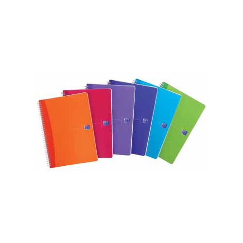 Oxford Oxford Office My Colours notitieboekje, 180 bladzijden, ft 9 x 14 cm, geruit 5 mm, geassorteerde kleuren