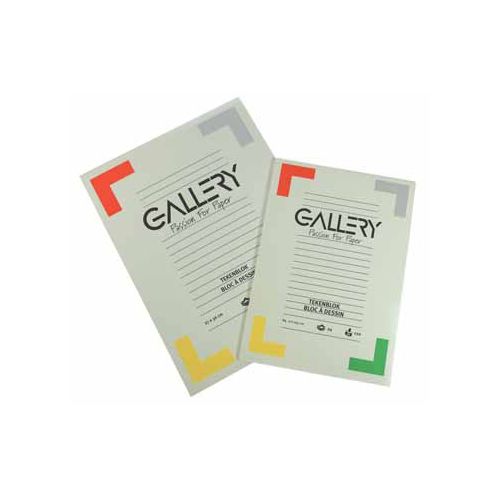 Gallery Gallery tekenblok houtvrij papier 120g/m² 27x36cm blok 24vel