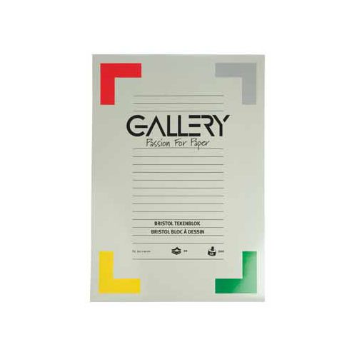 Gallery Gallery Bristol tekenblok, 29,7x42cm, A3, 200 g m², 20 vel