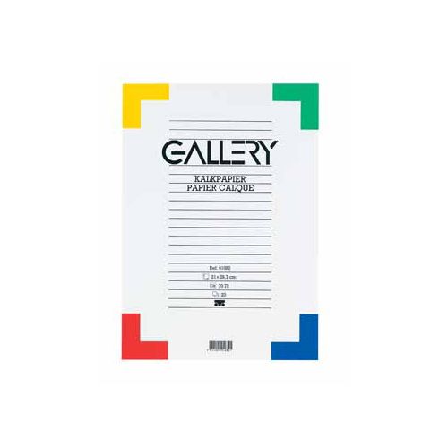 Gallery Gallery kalkpapier, ft 21 x 29,7 cm (A4), blok van 20 vel
