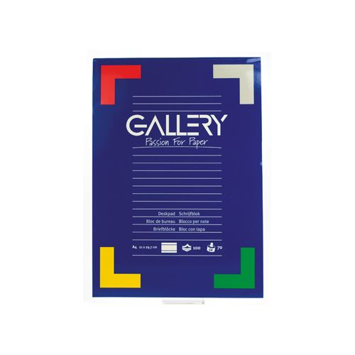 Gallery Gallery schrijfblok, ft A4, gelijnd, 100 vel