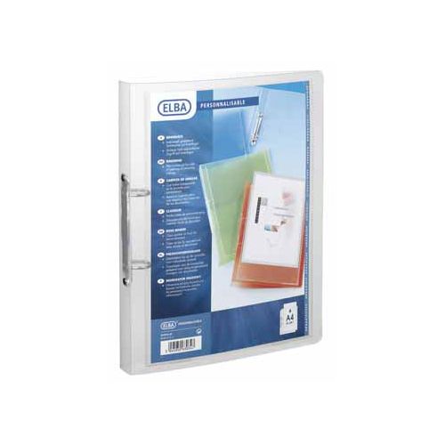Elba OXFORD Polyvision personaliseerbare ringmap, formaat A4, uit PP, rug van 3 cm, 2 ringen, transparant