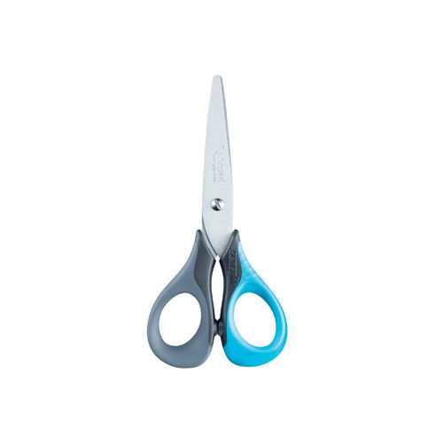 Maped Maped schaar Sensoft, ft 13 cm, rechts, ronde punt, RVS, geassorteerde kleuren, blister van 1 stuk