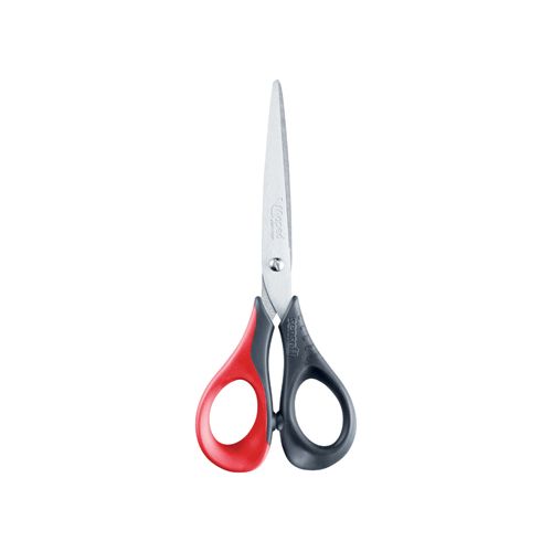 Maped Maped schaar Sensoft, ft 16 cm, rechts, scherpe punt, RVS, geassorteerde kleuren, blister van 1 stuk