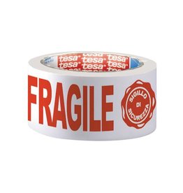 Tesa Tesa verpakkingsplakband "FRAGILE", ft 50 mm x 66 m