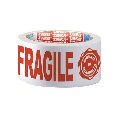 Tesa Tesa verpakkingsplakband "FRAGILE", ft 50 mm x 66 m