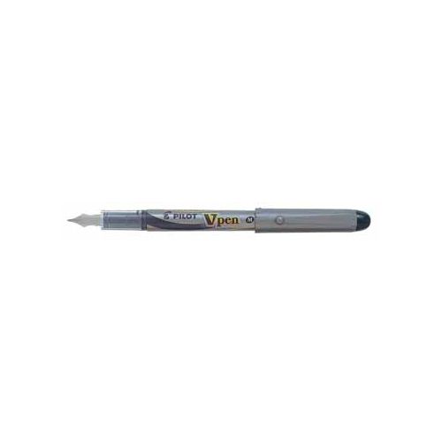 Recreatie orkest Motivatie Pilot Pilot vulpen V-Pen Silver zwart - ECOTONE