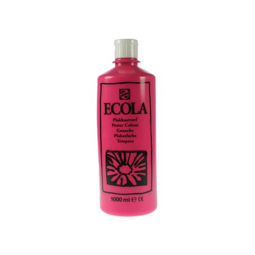Talens Talens Ecola plakkaatverf flacon van 1000 ml, tyrisch roze (magenta)