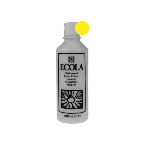 Talens Talens Ecola plakkaatverf flacon 500 ml, citroengeel [6st]