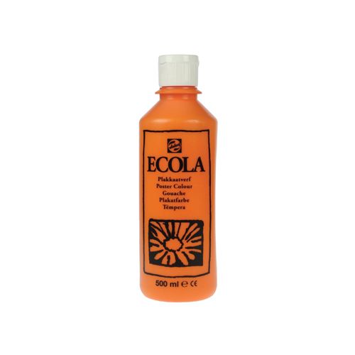 Talens Talens Ecola plakkaatverf flacon van 500 ml, oranje [6st]