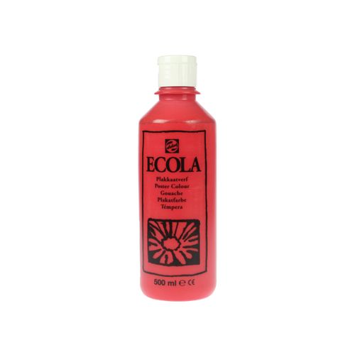 Talens Talens Ecola plakkaatverf flacon van 500ml, scharlaken [6st]