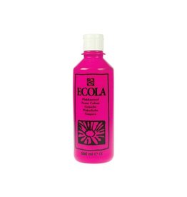 Talens Talens Ecola plakkaatverf flacon van 500 ml, tyrisch roze (magenta)