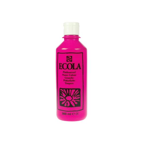 Talens Talens Ecola plakkaatverf flacon van 500 ml, tyrisch roze (magenta)