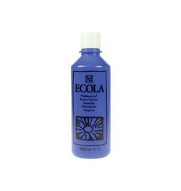 Talens Talens Ecola plakkaatverf flacon van 500 ml, donkerblauw