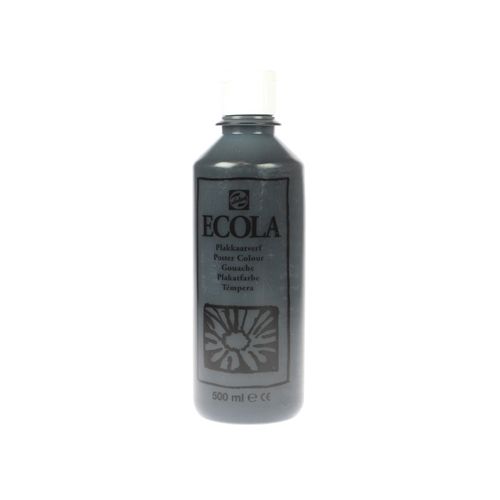 Talens Talens Ecola plakkaatverf flacon van 500 ml, zwart