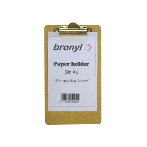 Bronyl Klemplaat voor ft A6 (18,5 x 10,5 cm)