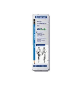 Staedtler Staedtler Potlood Mars Lumograph 6 stuks: 8B-7B-6B-4B-2B-HB