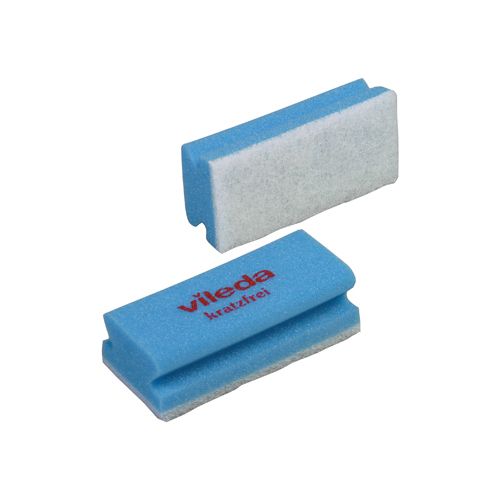 Vileda Vileda spons Glitzi Quattro, blauw, pak van 10 stuks