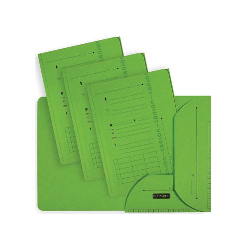 Oxford OXFORD Ultimate dossiermap, formaat A4, uit karton, met 2 kleppen, pak van 25 stuks, groen