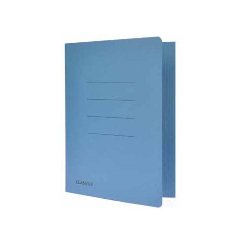 Class'ex dossiermap, 3 kleppen ft 18,2 x 22,5 cm (voor ft schrift), blauw