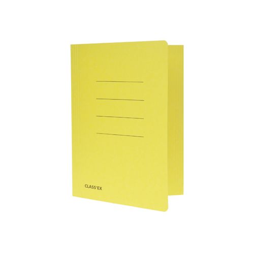 Class'ex dossiermap, 3 kleppen ft 18,2 x 22,5 cm (voor ft schrift), geel