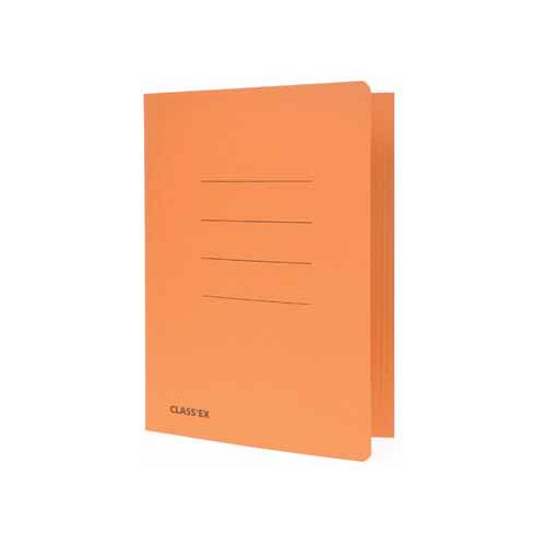 Class'ex dossiermap, 3 kleppen ft 18,2 x 22,5 cm (voor ft schrift), oranje