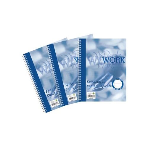 Work Work, spiraalschrift, ft A4, 70 g, gelijnd, 200 bladzijden