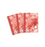 Work Work collegeblok A4 geruit 80 blz, 23-gaats