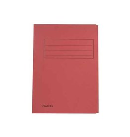 Class'ex dossiermap, 3 kleppen 23,7x34,7cm, kers