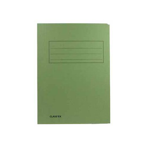 Class'ex dossiermap, 3 kleppen ft 23,7x34,7cm (folio), groen