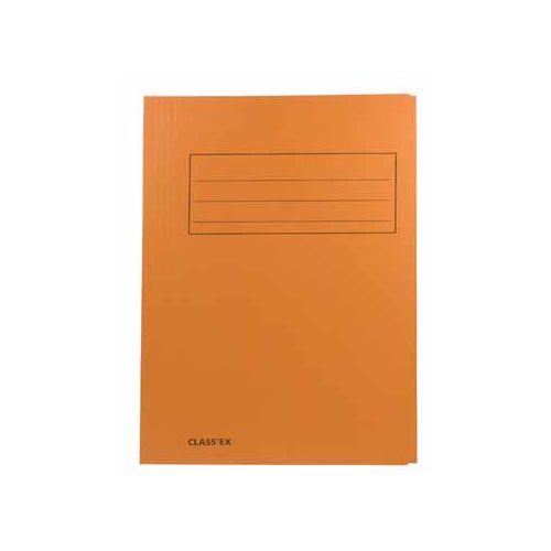 Class'ex dossiermap, 3 kleppen 23,7x34,7cm (folio), orange
