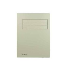 Class'ex dossiermap, 3 kleppen ft 23,7 x 34,7 cm (voor ft folio), grijs