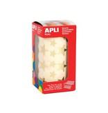 Apli Kids Apli Kids stickers op rol, ster, 2360 stuks, metallic goud