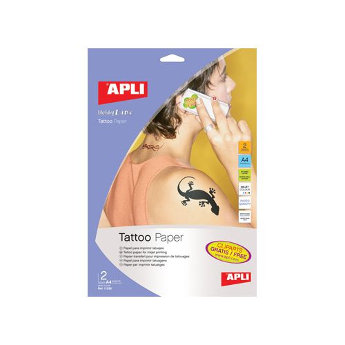 Apli Apli Tattoo transfer papier, pak met 2 vellen