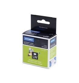 Dymo Dymo etiketten LabelWriter ft 13 x 25 mm, verwijderbaar, wit, 1000 etiketten
