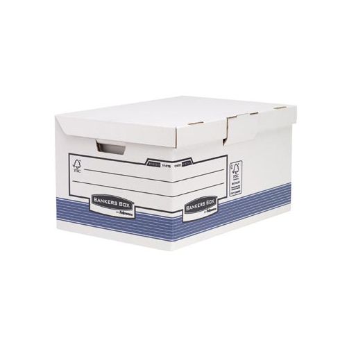 Bankers Box Bankers Box System, opbergdoos flip top maxi, blauw