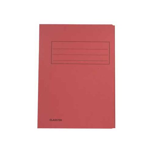 Class'ex dossiermap, 3 kleppen ft 23,7 x 32 cm (voor ft A4), kers
