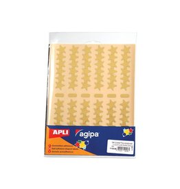Agipa Agipa metallic stickers, blister met 288 stuks, goud en zilver, ster 20 mm