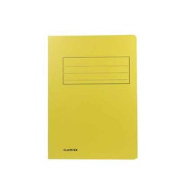 Class'ex dossiermap, 3 kleppen ft 23,7x32cm (A4) geel