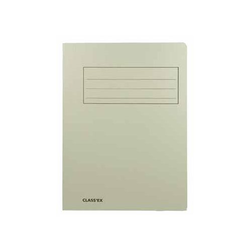 Class'ex dossiermap, 3 kleppen ft 23,7 x 32 cm (voor ft A4), grijs