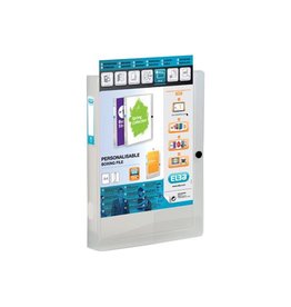 Oxford OXFORD Polyvision personaliseerbare elastobox, formaat A4, uit PP, rug van 4 cm, transparant