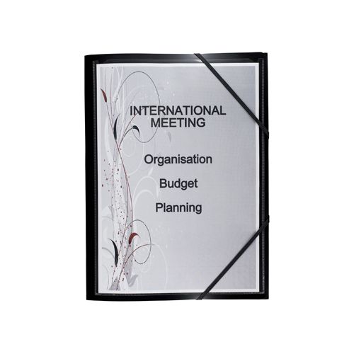 Elba OXFORD Polyvision elastomap, formaat A4, uit PP, zwart