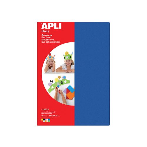 Apli Kids Apli Kids schuimrubber ft 20 x 30 cm, pak met 10 vellen in geassorteerde kleuren