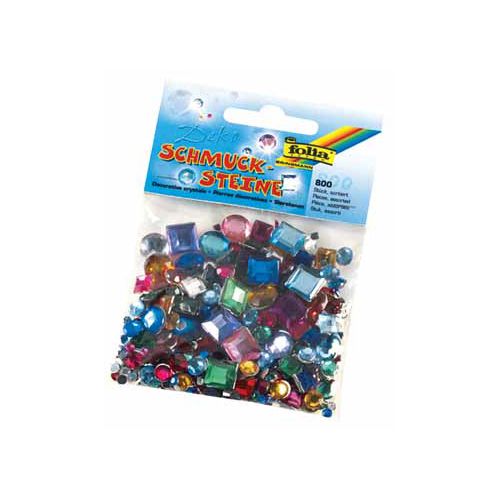 Folia Folia sierstenen 800 stuks, geassorteerde motieven