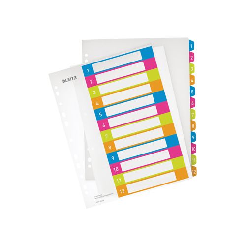 Leitz Leitz WOW printbare index, 12 tabs